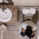 A hidden camera installed into the ceiling of a workplace restroom records several unsuspecting black girls using the toilet. There is one pooping scene and 3 pissing scenes. Presented in about 720P HD. About 7 minutes.